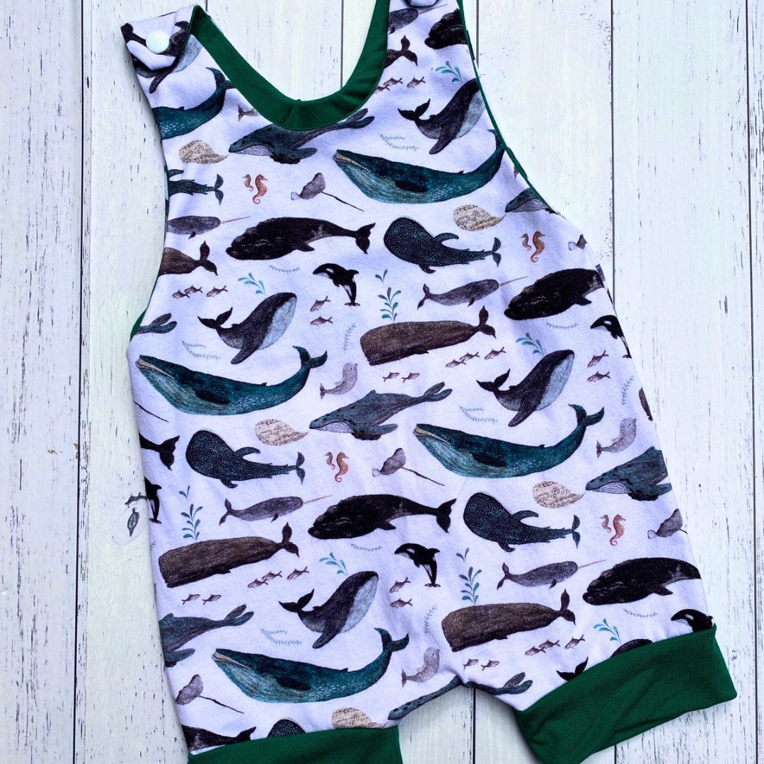 Whale romper hot sale